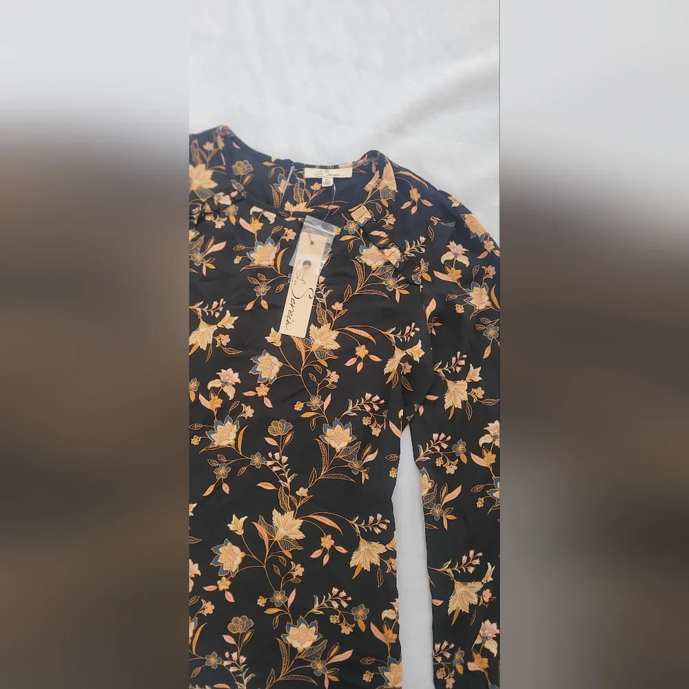 NWT! les Serein Women's Bohemian Print Blouse Size Medium - Picture 6 of 9